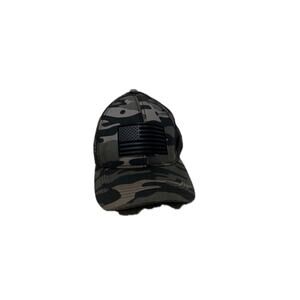 Black Gray USA Flag Camo Snapback Baseball Cap
